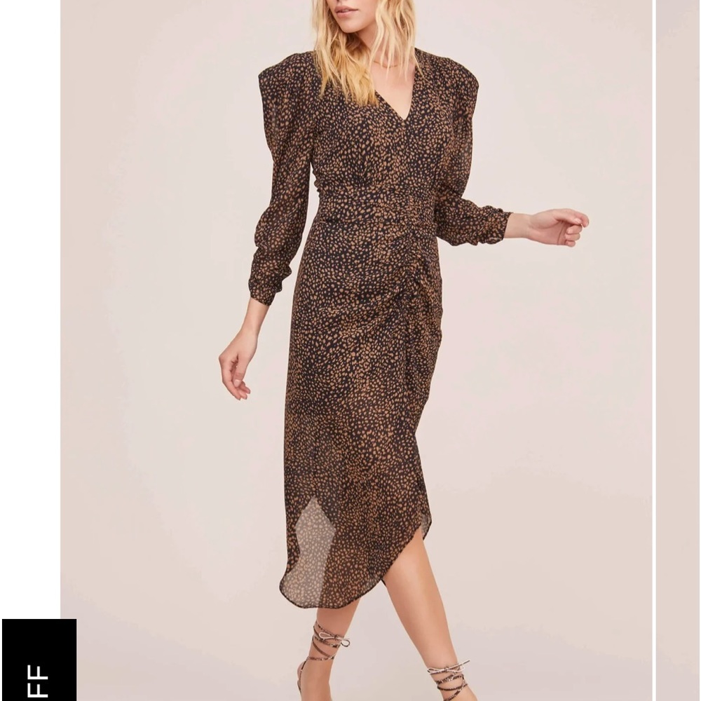 Ruched Front MIDI Dress